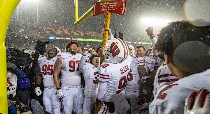 Wisconsin football beats Minnesota Paul Bunyans axe